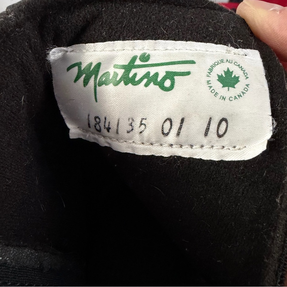 MARTINO black leather harness ankle boots lug sole 10 - Picture 6 of 9
